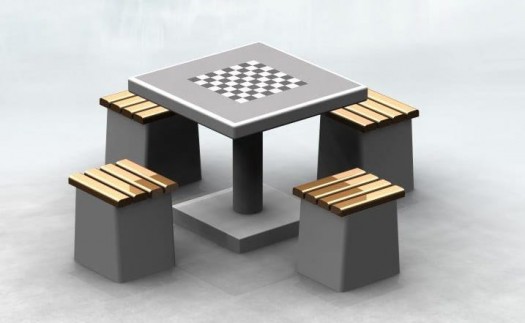Betoninis šachmatų stalas...