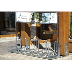 Dviračių stovas RAD-5 su reklama