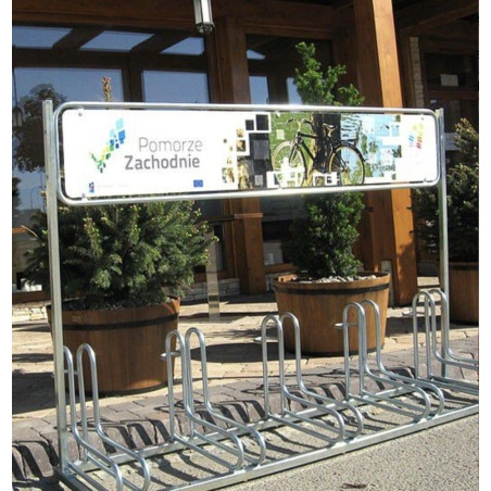 Dviračių stovas RAD-4 su reklama