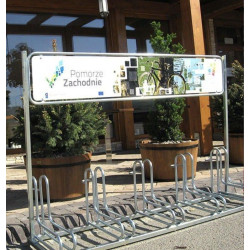 Dviračių stovas RAD-8 su reklama