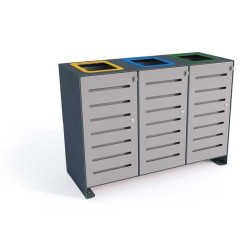 Šiukšlių dėžė rūšiavimui "Ajaks IV" 3x80 l | Margas parkas