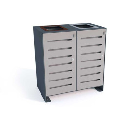 Šiukšlių dėžė rūšiavimui "Ajaks IV" 2x80 l | Margas parkas