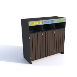 Šiukšlių dėžė rūšiavimui "Ajaks I" | Mažosios architektūros įranga