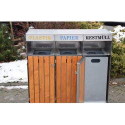 Šiukšlių dėžė rūšiavimui "Ajaks I" | Mažosios architektūros įranga