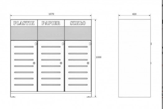 Šiukšlių dėžė rūšiavimui...