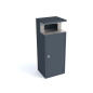 Šiukšlių dėžė Oberon I 80 l su pelenine