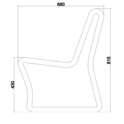 Suoliukas vienvietis Tuluza III
