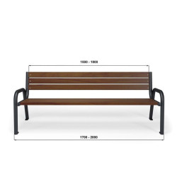 Miesto sodo suoliukas Promyk II inox