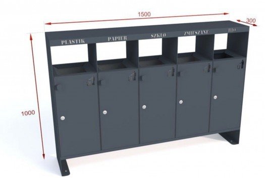 Šiukšlių dėžė rūšiavimui...