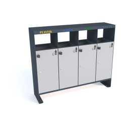 Šiukšlių dėžė rūšiavimui Aster IV 4x40 l