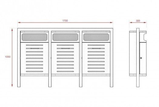 Šiukšlių dėžė Solaris III 3...
