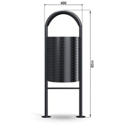 Šiukšlių dėžė Beryl su stogeliu 30 l | Architektūra viešosioms erdvėms