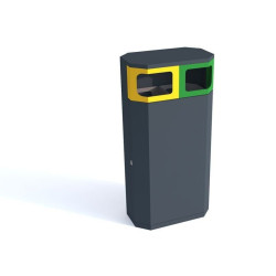 Šiukšlių dėžė Solaris II dvipusė | Parkų technika