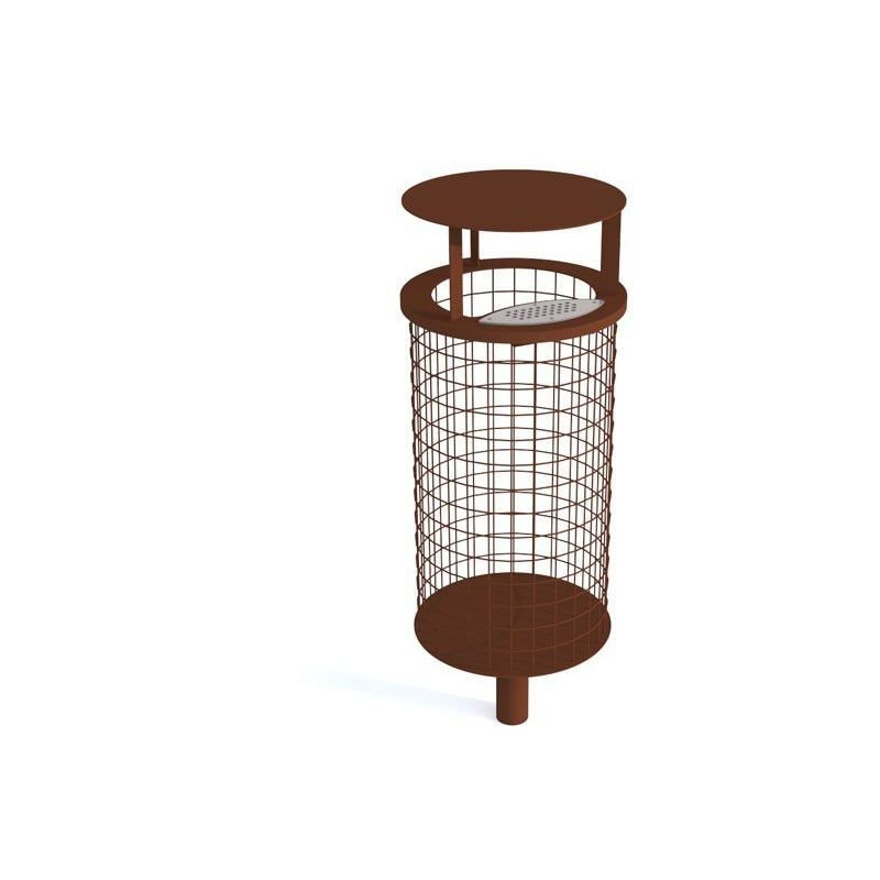 Šiukšlių dėžė "Koral II" su stogeliu maišeliams