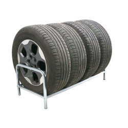 Padangų stovas, ratlankiai su ratlankiais MINI PION-4 cinkuotas