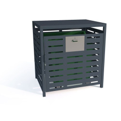 Atliekų konteinerio korpusas dviejų spalvų VII /1100 l