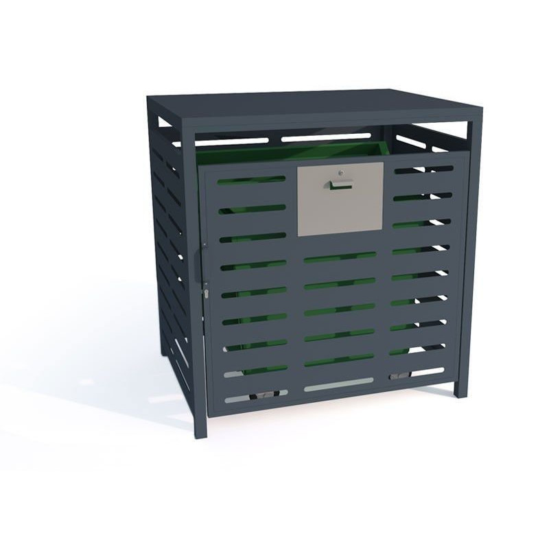 Atliekų konteinerio korpusas dviejų spalvų VII /1100 l