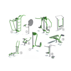 Betono blokas montavimui |Treniruokliai neįgaliesiems | Lauko treniruokliai