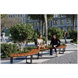 Lenktas suolas be atlošo Amant III