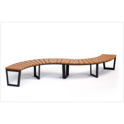 Lenktas suolas be atlošo Amant II | Parkelis.lt