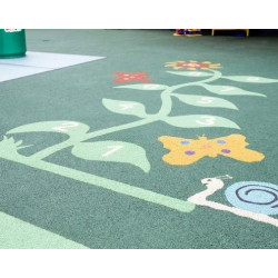 Liejama Epdm granulių danga