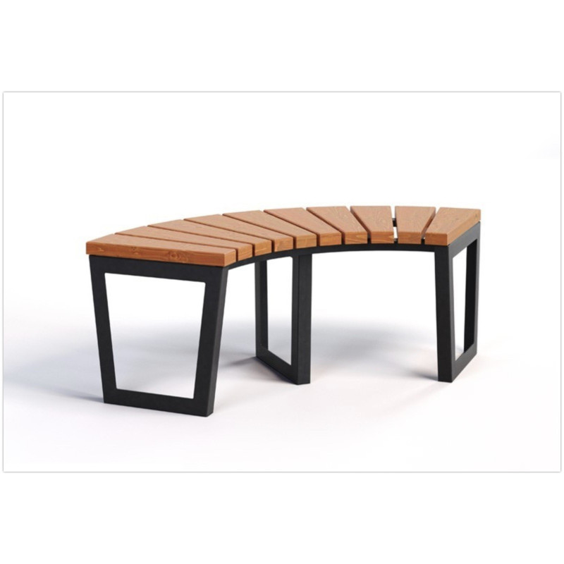 Lenktas suolas be atlošo Malluk