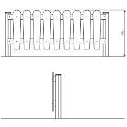 Varteliai 170 cm žaidimų aikštelėms