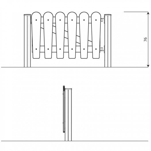 Varteliai 120 cm viešosioms...