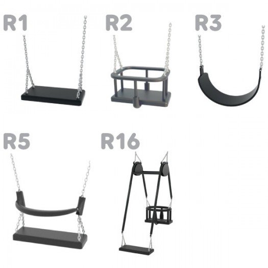 Keturvietės sūpynės su...