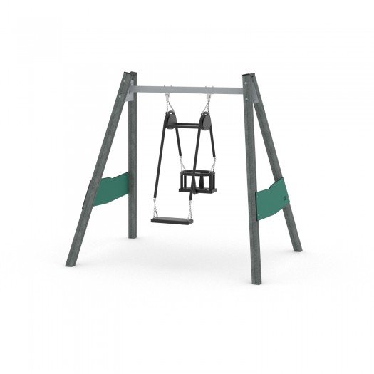 Sūpynės su kūdikio kėdute