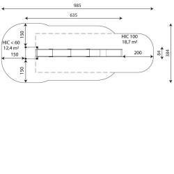 Čiuožykla su platforma 635 cm