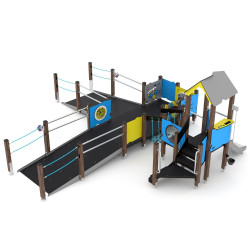 Medinė žaidimų aikštelė pritaikyta neįgaliesiems | Viešosioms erdvėms