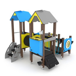 Interaktyvus medinis žaidynių kompleksas