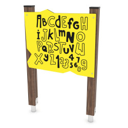 Interaktyvi medinė lenta ABĖCĖLĖ | Lauko edukacinė įranga