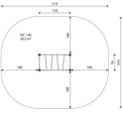 Horizontalios kopėtėlės ant medinių rėmų
