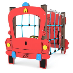 Medinė UGNIAGESIŲ KOMANDOS MAŠINA | Edukacinė įranga