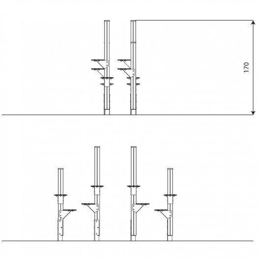 Mediniai laipiojimo stulpai