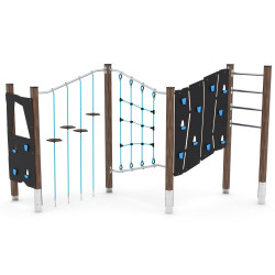 Medinio rėmo laipiojimo sienelės | Lauko aikštelėms | Žaidimų sistemos