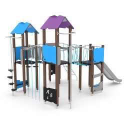 Vaikų žaidimų medinis kompleksas