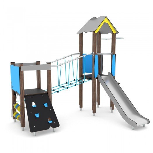 Medinė žaidimų aikštelė su...