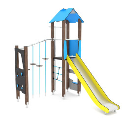 Žaidimų aikštelė su balansiniais elementais | Laisvalaikio įrenginiai