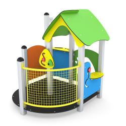 Namelis su smėlio keltuvu