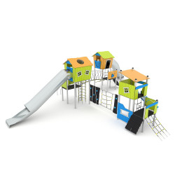 Daugiafunkcė žaidimų aikštelė 0302 | Lauko vaikų žaidimų aikštelėms