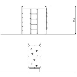 Virvinės laipynės su laipiojimo sienele | Laipynės ir karstyklės