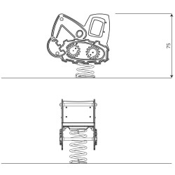 Balansinės sūpynės TRAKTORIUS | Saugūs žaidimų aikštelių elementai